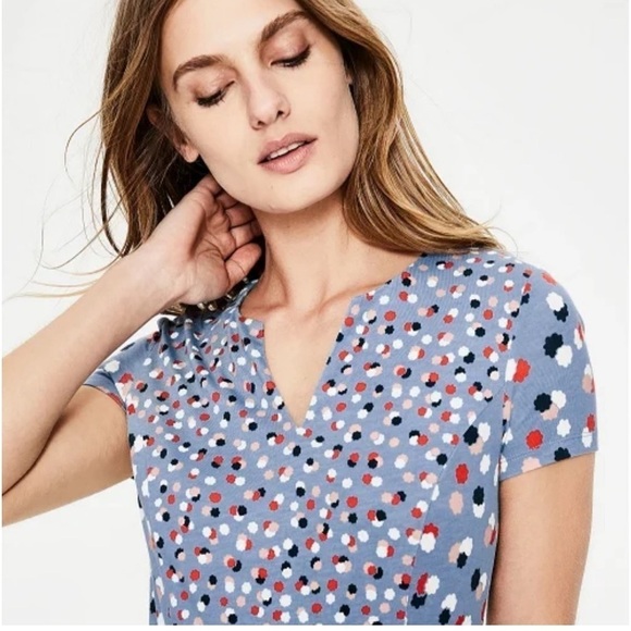 Boden Emory Knit Fallen Blossoms Floral
Dress Blue Red White Pink Sz 8 Preppy - Picture 2 of 11